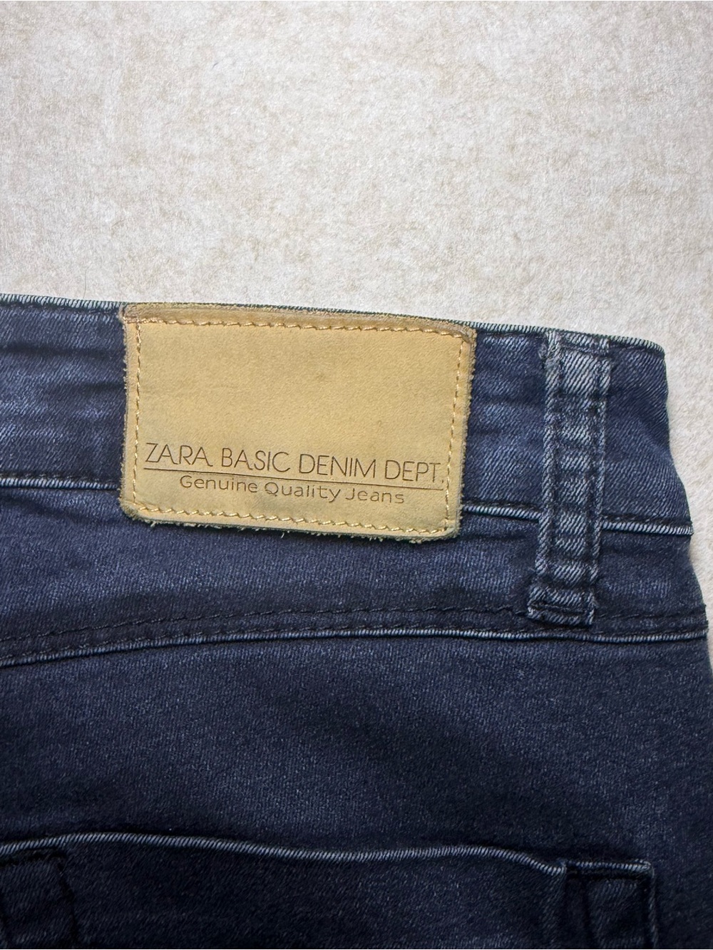 Zara Vintage Rare Basic Deluxe Denim Department Blue Dark Wash Jeans Size US 4 - Picture 11 of 11